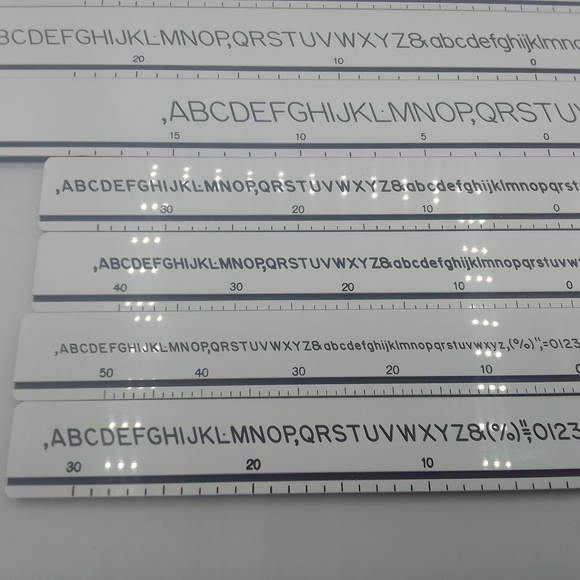 Alpha Lettering Guide Set - Picture 5 of 5